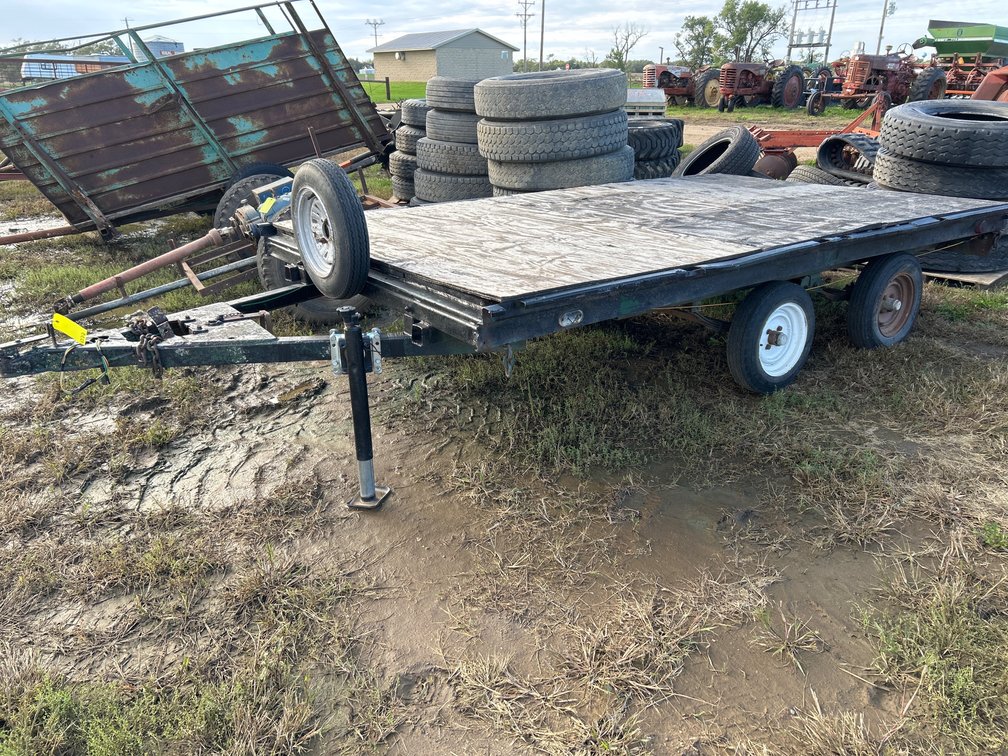 Homemade flatbed trailer