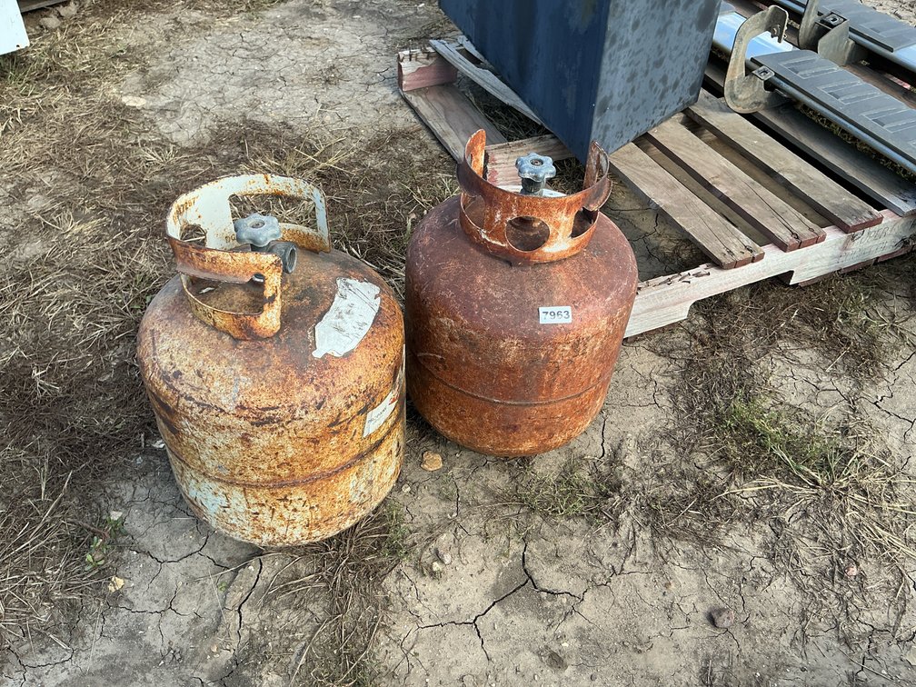 (2) 20 lb propane tanks