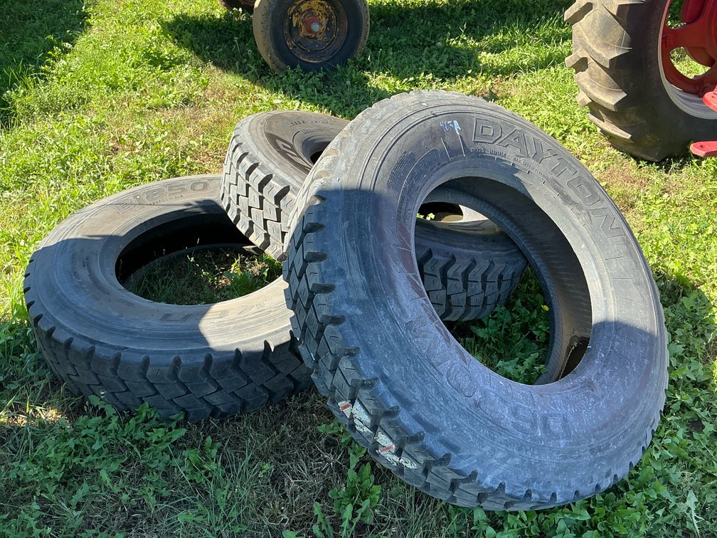 (3) 11R22.5 Recap tires