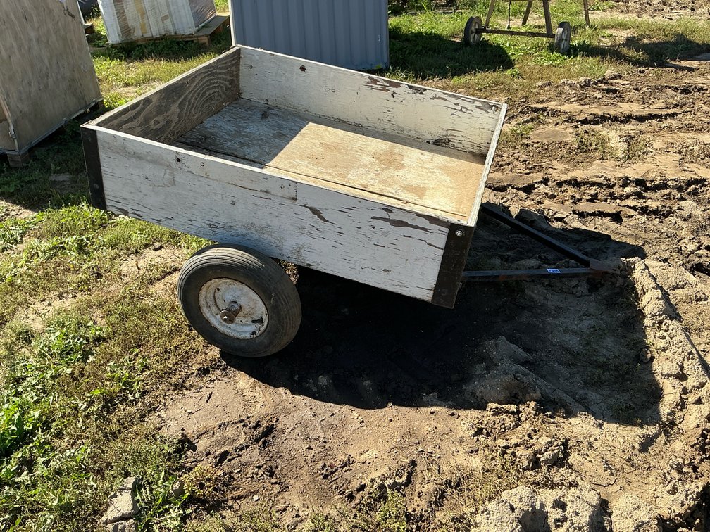 Small wagon-white in color