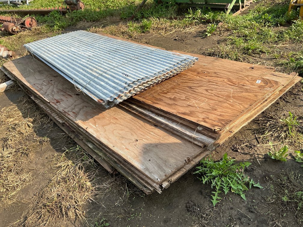 tin and plywood