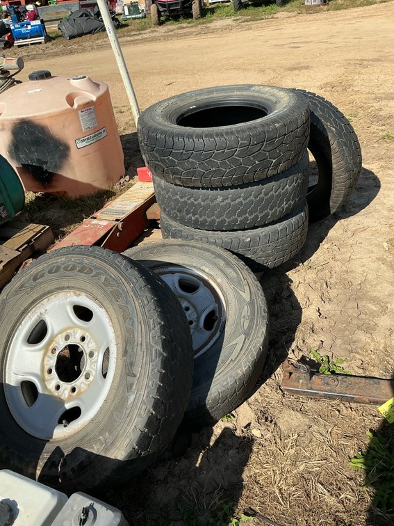 (6)16" tires, (4) rims only