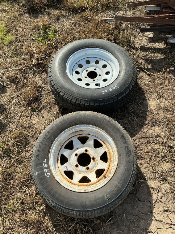 (2) 14” tires