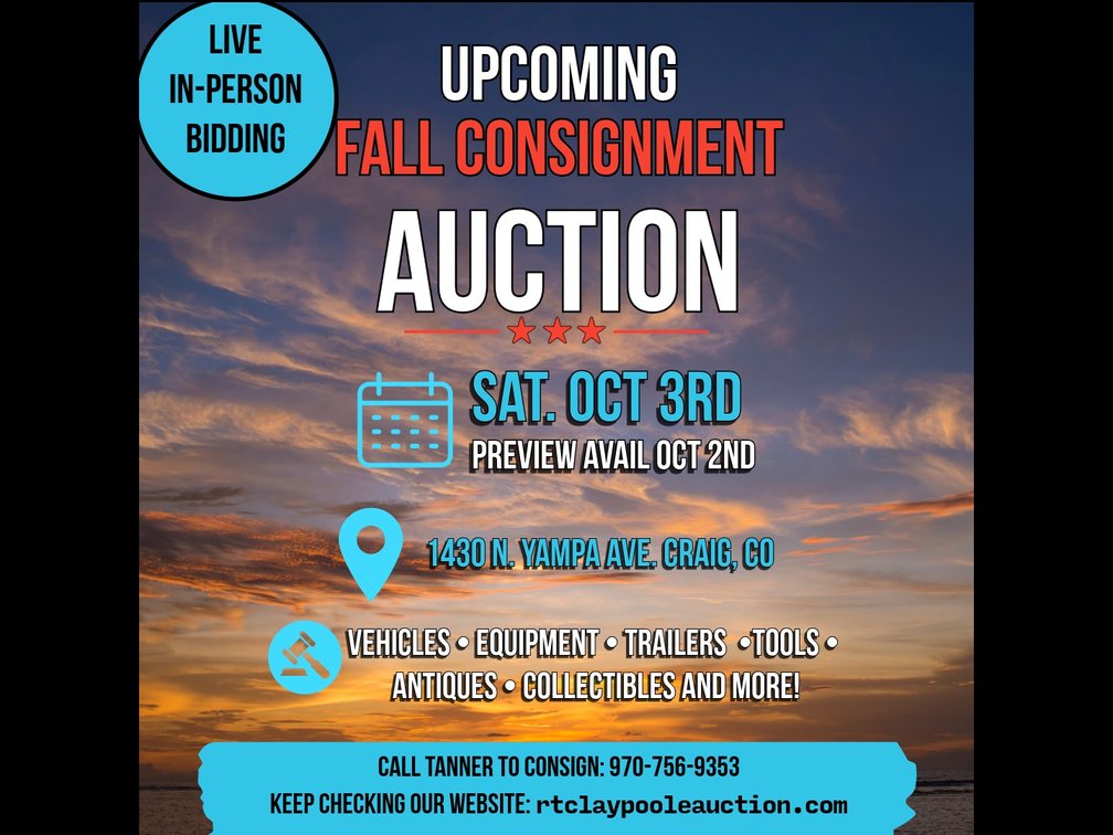 Image for Live Fall Consignment Auction