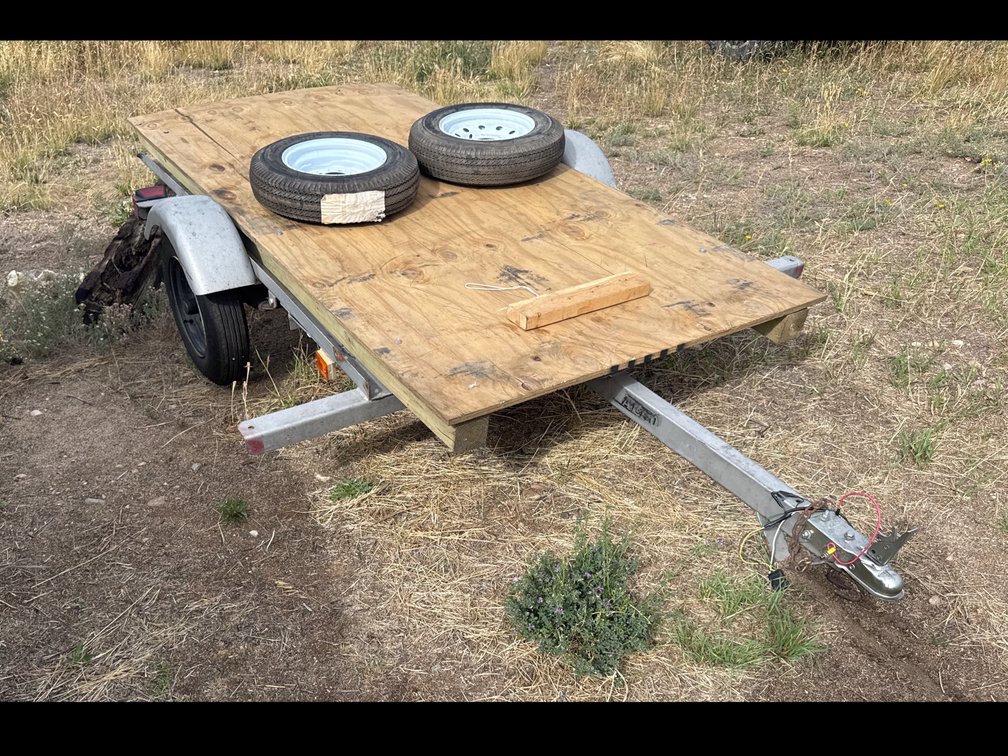 Lot Small Motorcycle Trailer