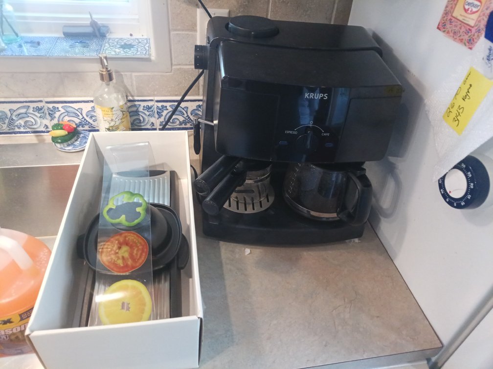 Krups XP1500 Combination Coffee, Espresso Machine & New OXO Veggie Slicer