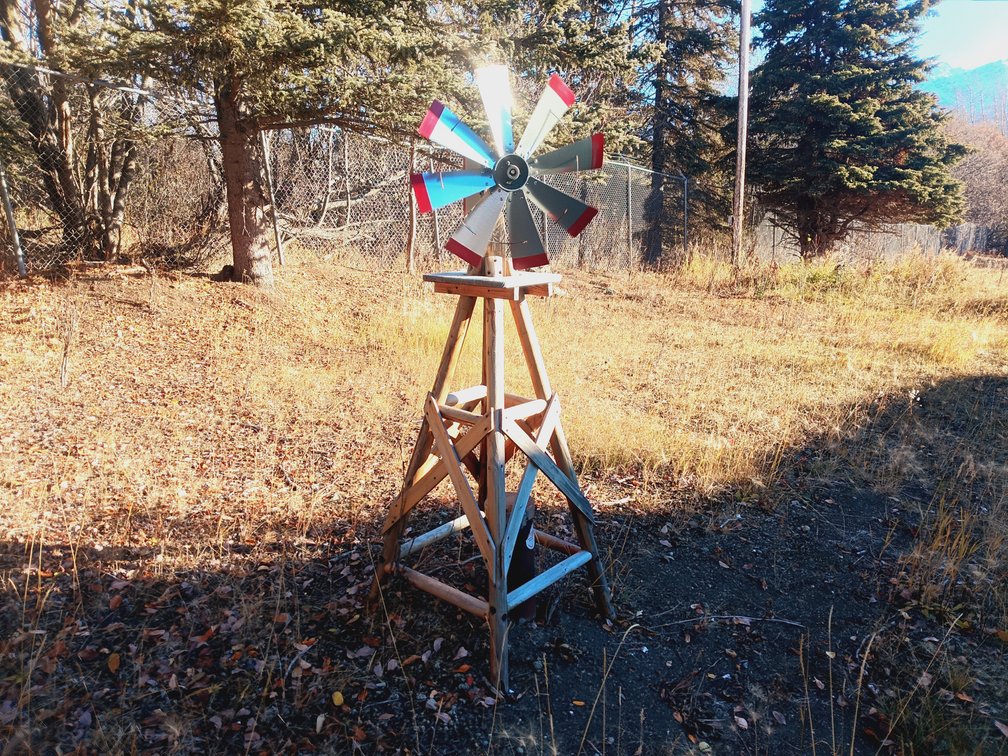 Decorative A-frame Windmill