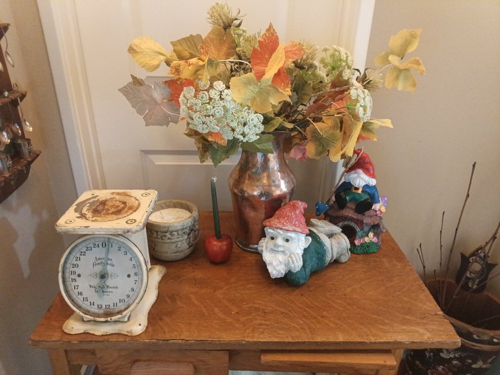 Vintage American Family Scale, Wooden Desk & Decorative Collection