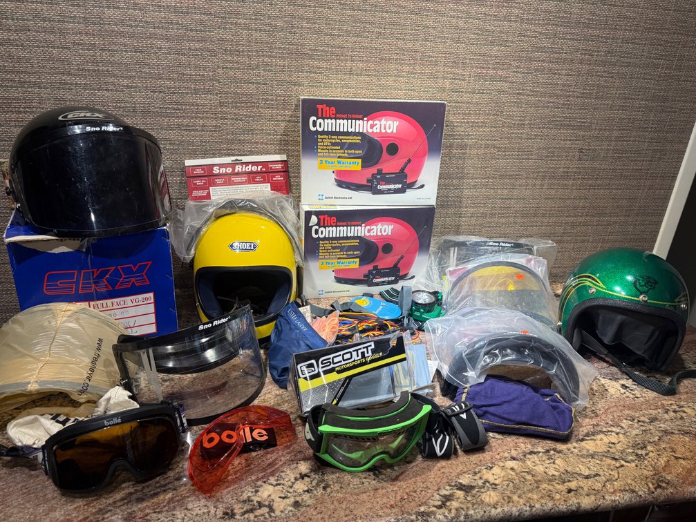 Snowmobile Helmets, Goggles, Face Shields & Communication Equipment