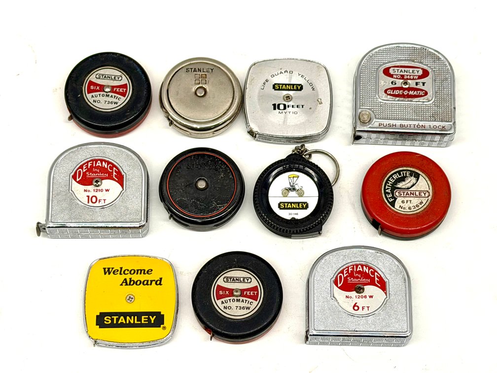 Eleven Stanley Tape Measures
