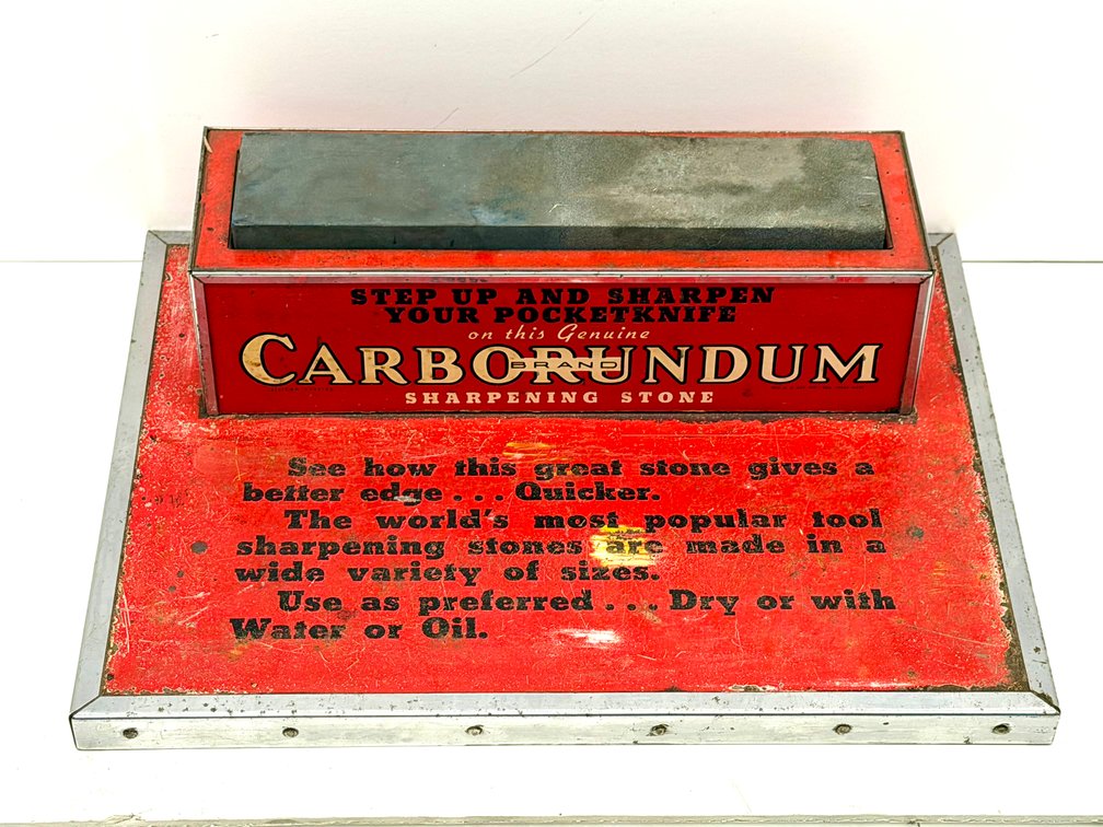 Carborundum Countertop Advertising Display