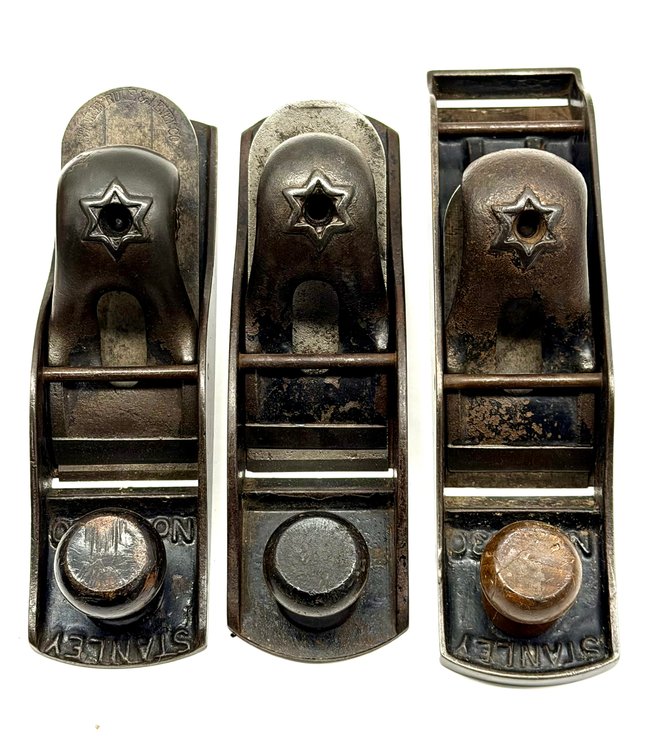 Three Early Stanley Block Planes