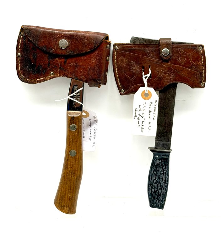 Case Tested XX and Colonial Camp Hatchets