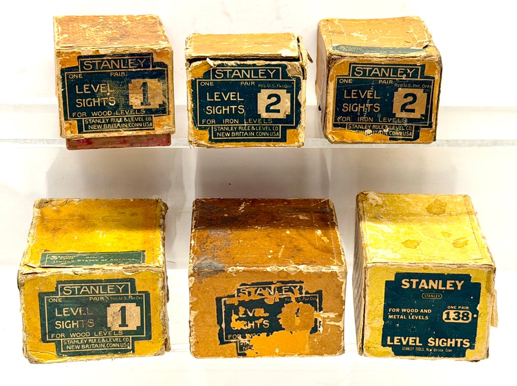 Six Pairs of Stanley Level Sights