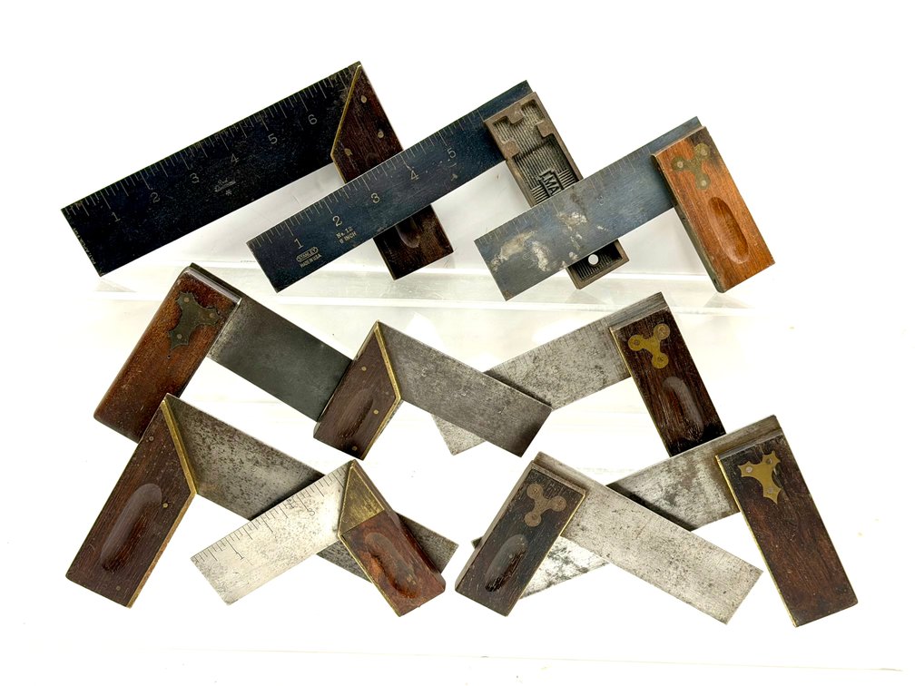 Nine Try and Miter Squares