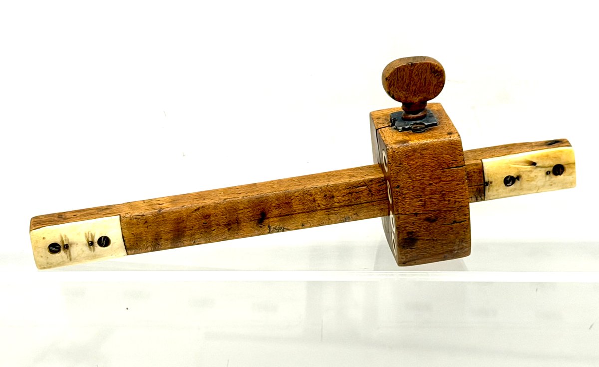 Double-End Bone-Inlaid Mortice Gauge