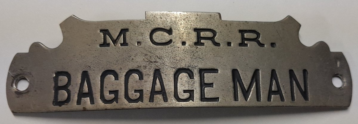 Maine Central Railroad Baggage Man Hat Badge