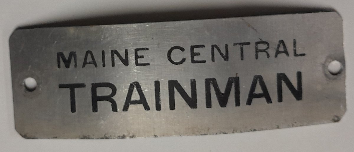 Maine Central Railroad Trainman Hat Badge