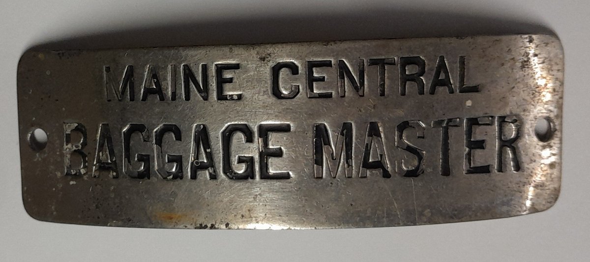 Maine Central Railroad Baggage Master Hat Badge