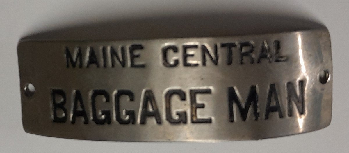 Maine Central Railroad Baggageman Hat Badge