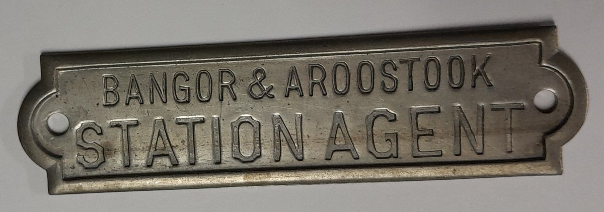 Bangor & Aroostook Station Agent Hat Badge