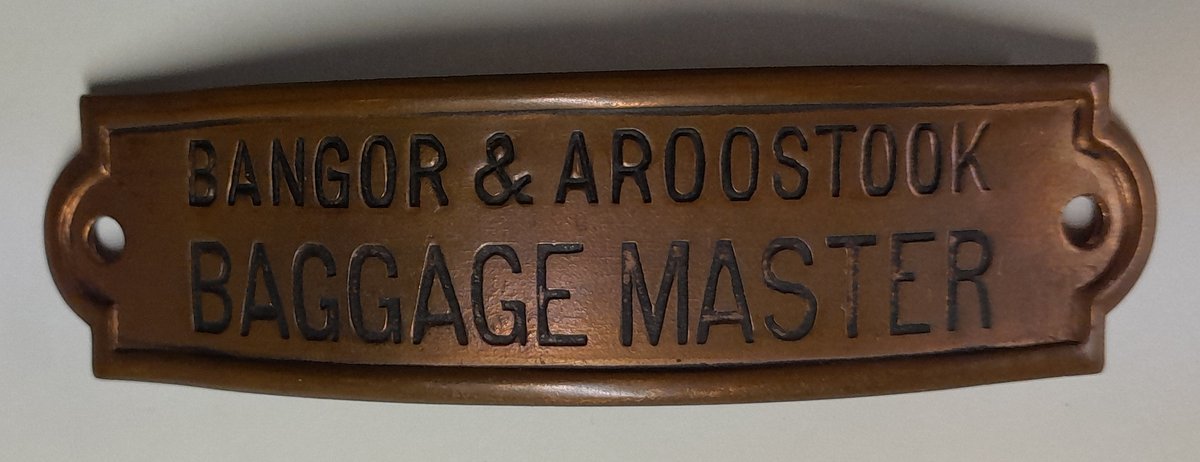 Bangor & Aroostook Baggage Master Hat Badge