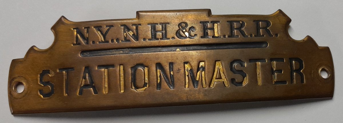 New Haven Railroad Station Master Hat Badge