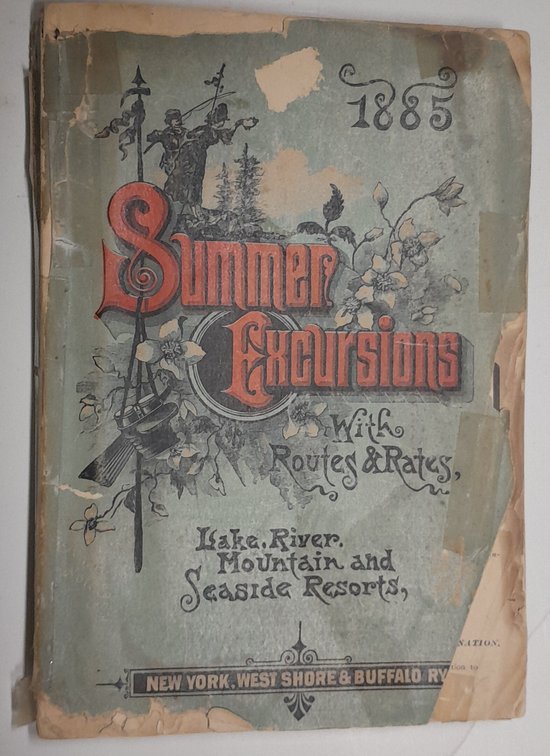 West Shore Railroad Excursions 1885 Book