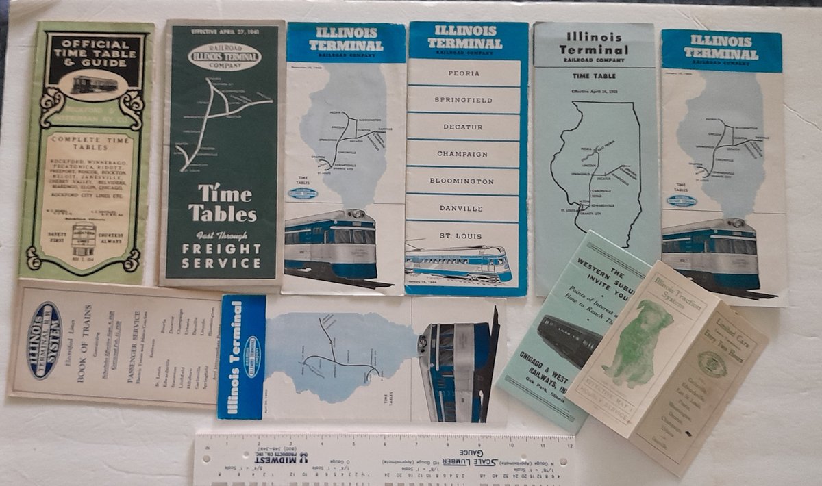 10 Illinois Terminal & other Timetables
