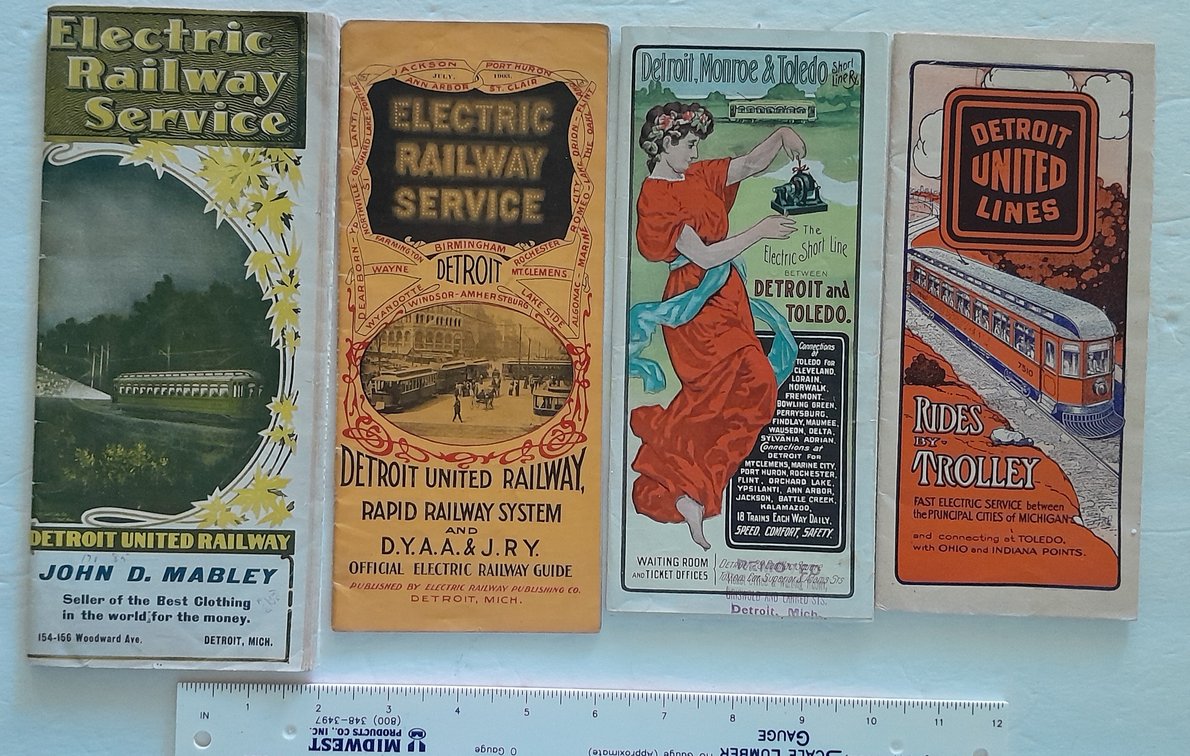 4 Detroit Michigan Electric Line Timetables