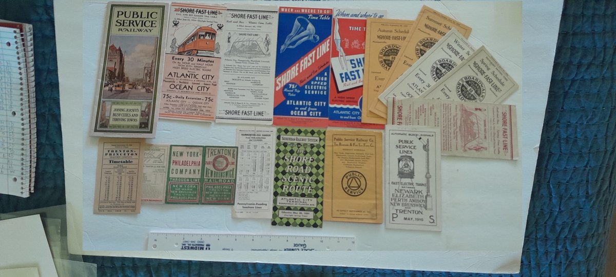 16 Electric Line Timetables New Jersey & Philly