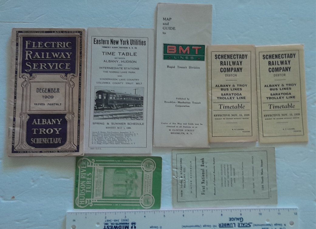 8 New York State Electric Line Timetables