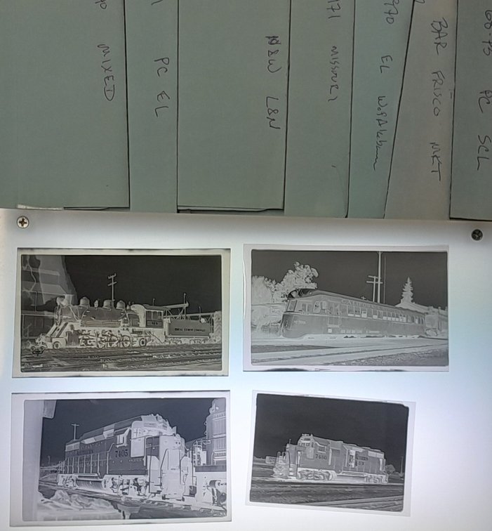 160+ Photo Negatives Diesels Medium Format late 1960s