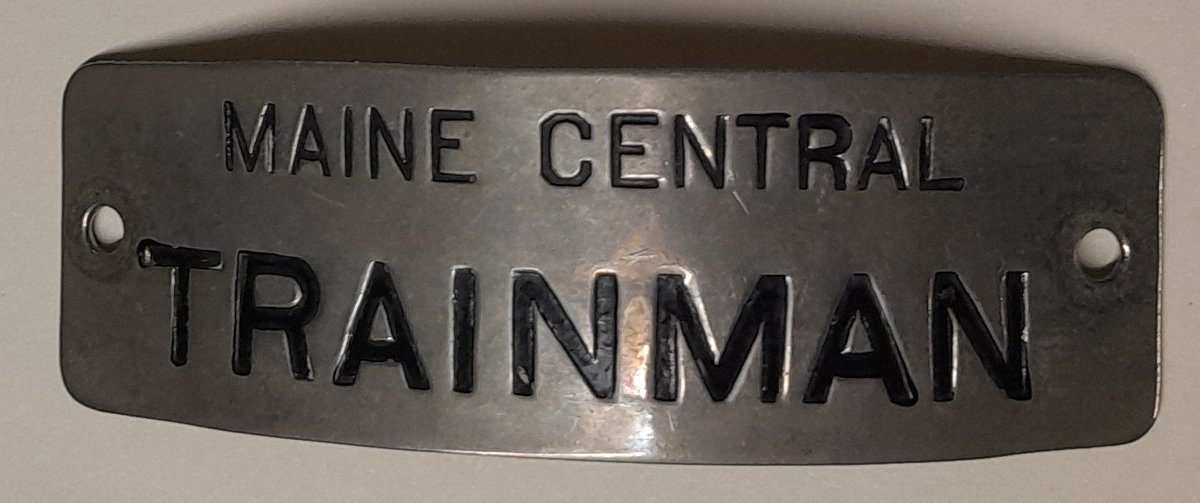 Maine Central Railroad Trainman Hat Badge