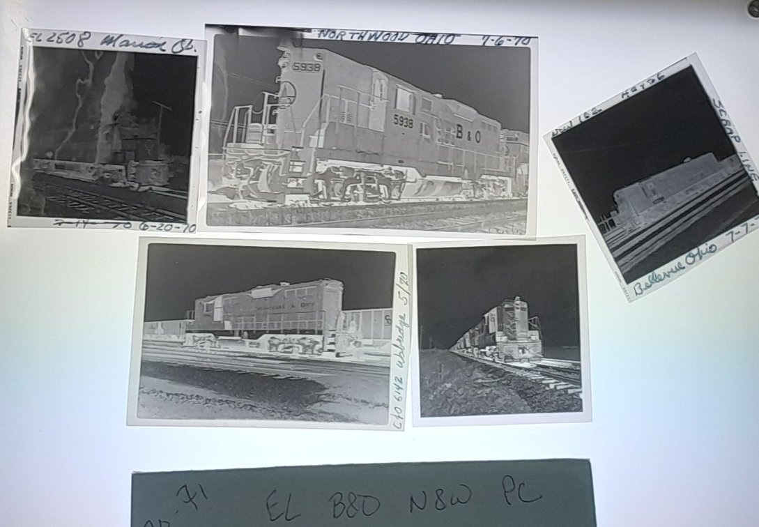 140 Photo Negatives Diesels Medium & 35mm 1970s +