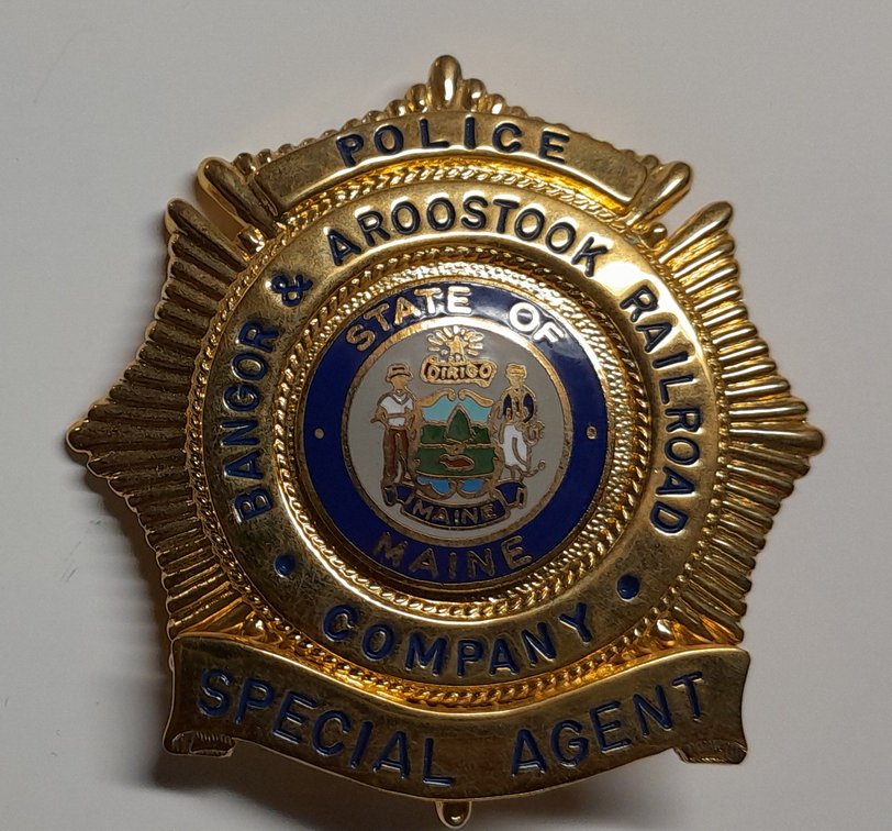 Bangor & Aroostook Railroad Special Agent Police Badge