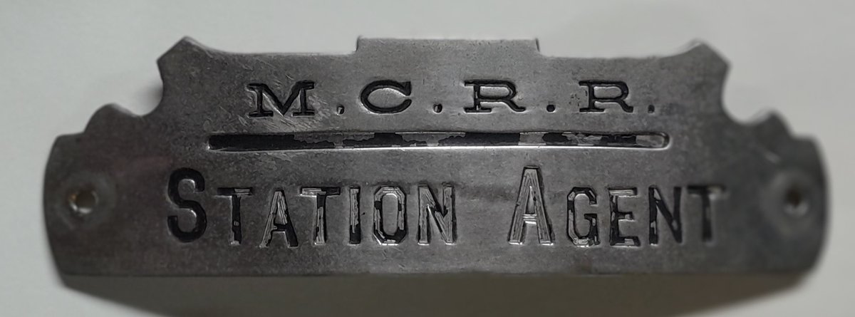 Maine Central Railroad Station Agent Hat Badge