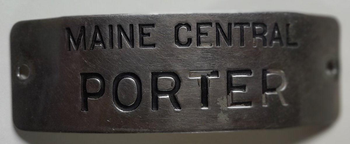 Maine Central Railroad Porter Hat Badge