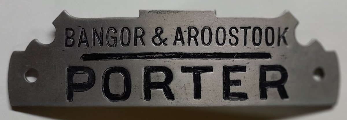 Bangor & Aroostook Railroad Porter Hat Badge