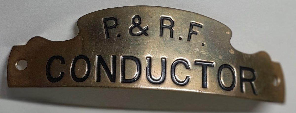 Portland & Rumford Falls Railroad Conductor Hat Badge
