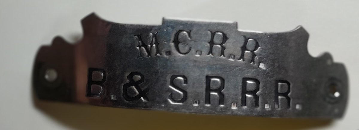 MEC / Bridgton & Saco River Railroad Hat Badge