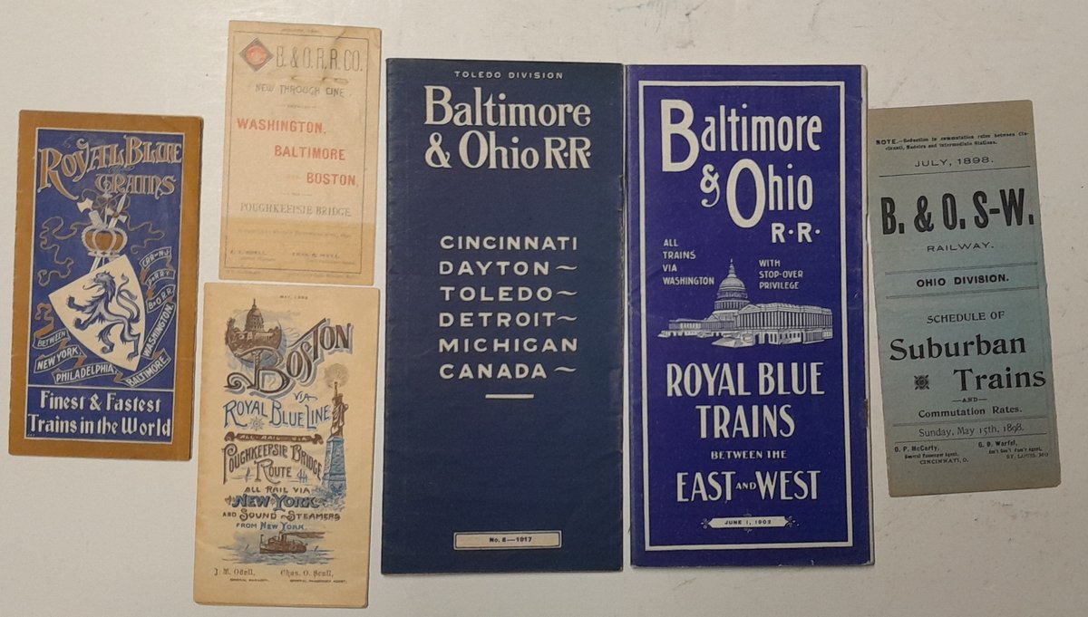 6 Baltimore & Ohio Railroad Timetables