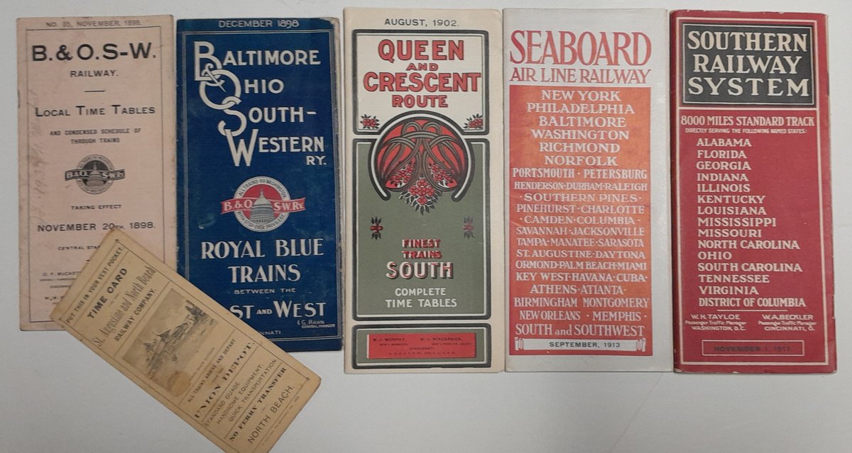 6 Timetables from the South: B&OSW, Sou, StA&NB