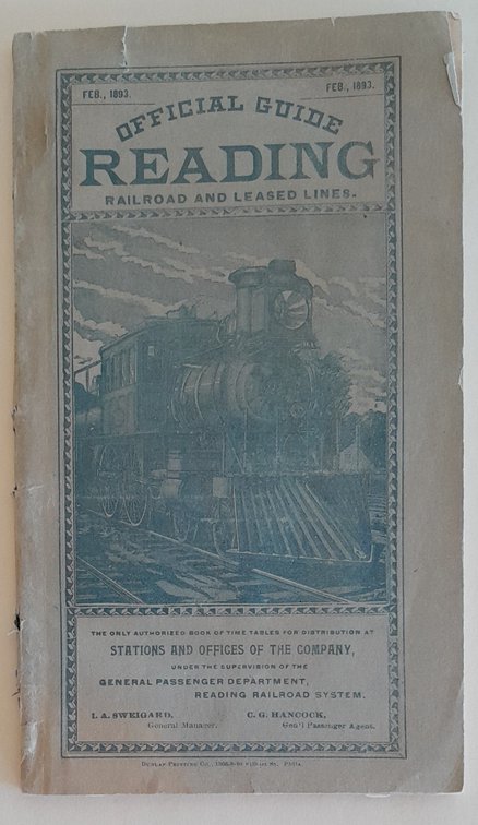 1893 Guide - Reading Railroad & Leased Lines 96 pages