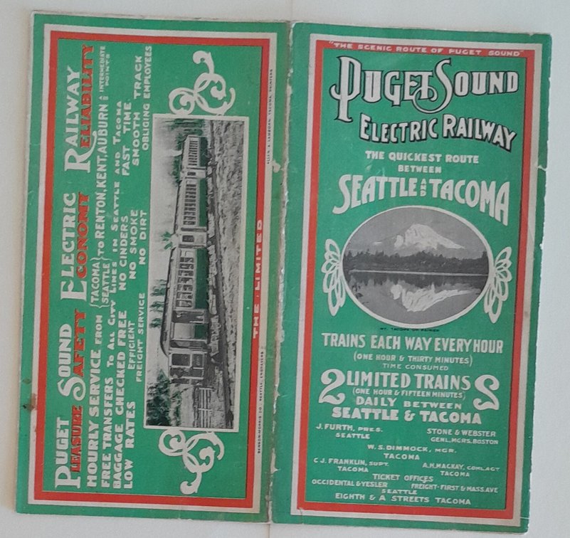 Puget Sound Electric Railway Timetable 1905