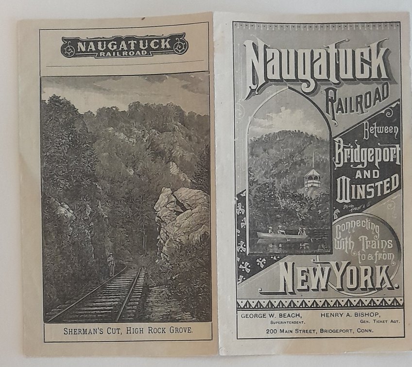 Naugatuck Railroad Timetable 1883
