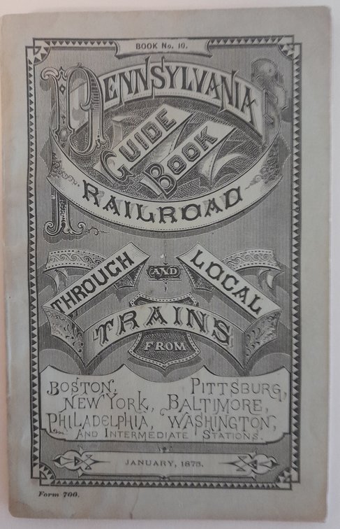 Pennsylvania Railroad Guide Book 1875 (55 pages)