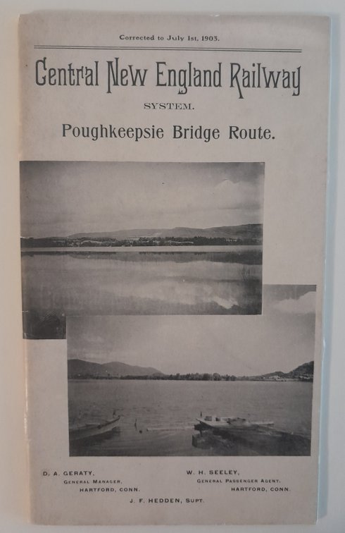 Central New England Railway Guide Book 1903