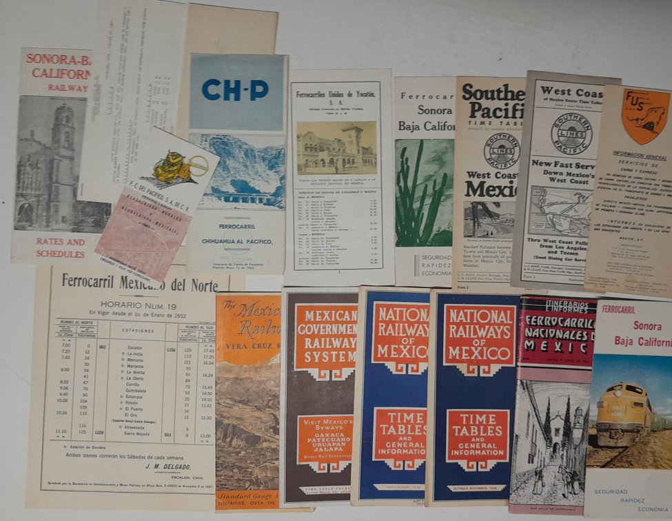 Timetables from Mexico, S. America, elsewhere (16)