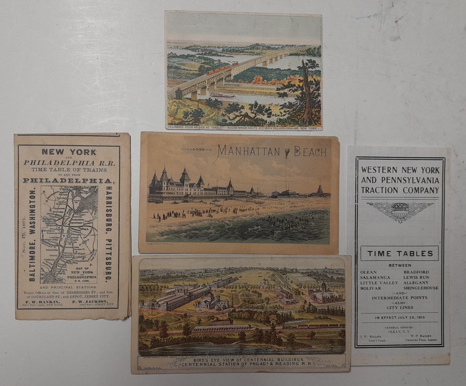 5 Smaller format Timetables New York / Philly
